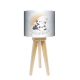 Cute Panda trójnóg lampka drewniana mała Fotolampy
