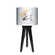 Cute Panda trójnóg lampka drewniana mała Fotolampy