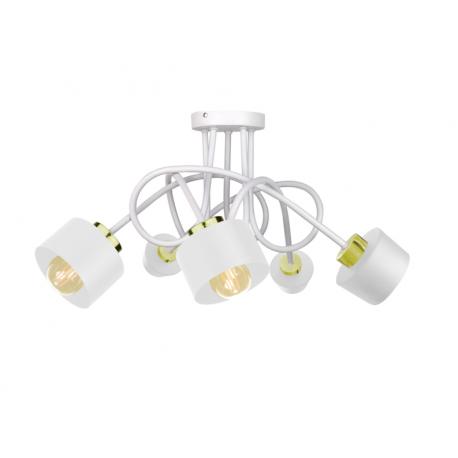 Simply White/Gold lampa wisząca 2386 Keter Lighting