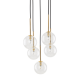 Nilos Black/Gold lampa wisząca 5943 TK Lighting