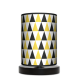 Fotolampa Black and yellow - lampa stojąca mała wenge