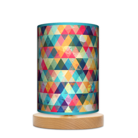 Fotolampa Kolorowa - lampa stojąca mała buk